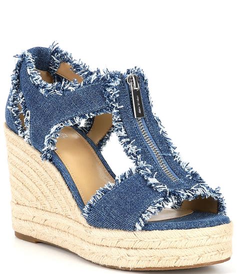 michael kors berkley shoes|Michael Kors denim wedges.